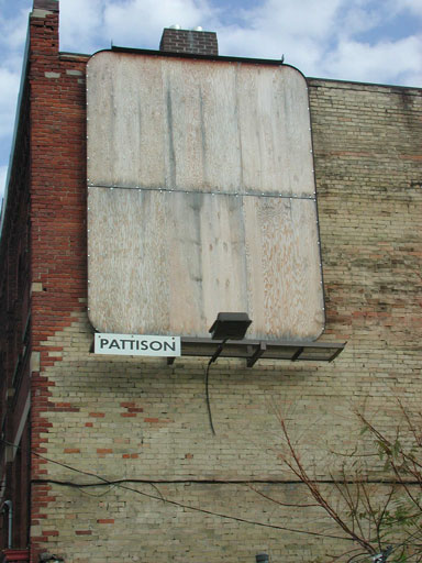 An empty billboard: A symphony of plywood Empty billboard