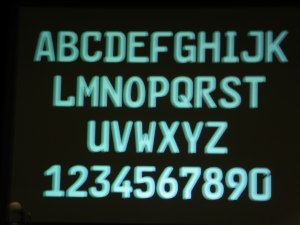Unhackable license-plate font